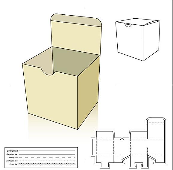 包装盒展开图3